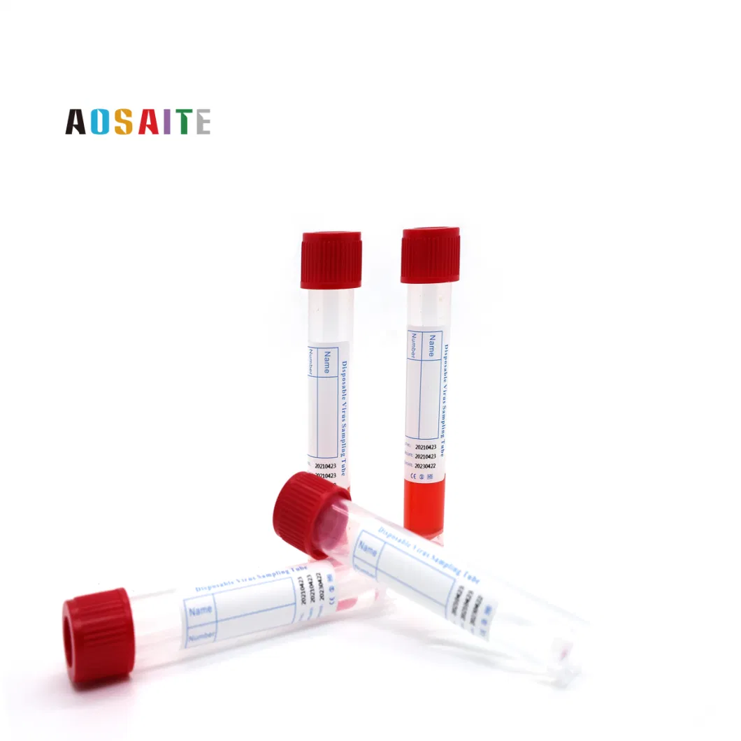 Disposable Sterileviral Vtm Test Tube with Nasopharyngeal Flockedl Swab