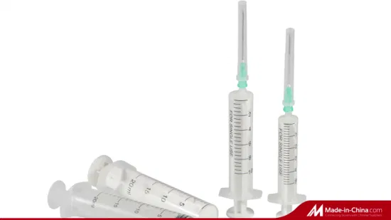 Seringue jetable en plastique à usage unique avec seringues médicales de toutes tailles