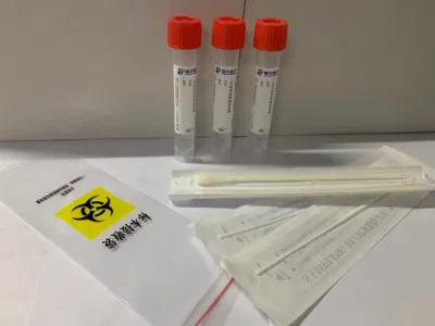 Tube d'échantillonnage Vtm jetable médical avec transport viral par écouvillon