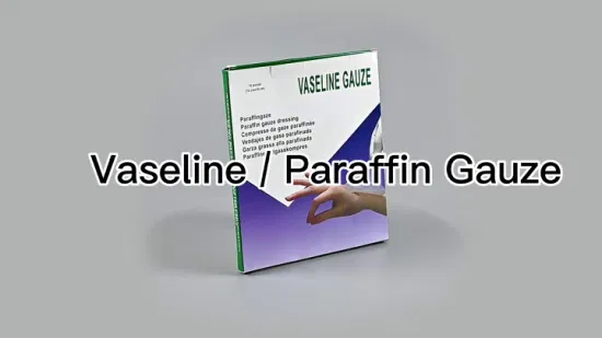 Unité stérile Vaseline Paraffine Vaseline Gaze Compresse Écouvillon